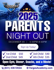 Vargas Academy Parents Night Out Winter Celebration